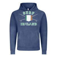 Vintage Denim ireland surfing hoodie  irish flag surfboards design Vintage Hoodie - ArtChic