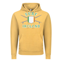 Vintage Mustard ireland surfing hoodie  irish flag surfboards design Vintage Hoodie - ArtChic