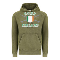 Vintage Olive ireland surfing hoodie  irish flag surfboards design Vintage Hoodie - ArtChic