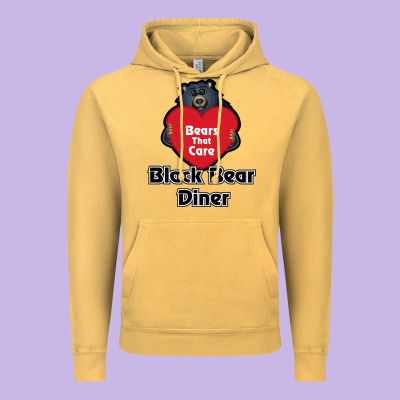 Resto, Black Bear Diner Vintage Hoodie Designed By Artchic