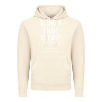 Vintage Artic Funny Pilot Gift Being A Pilot Is Easy Vintage Hoodie - ArtChic