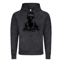 Vintage Black macklemore portrait Vintage Hoodie - ArtChic