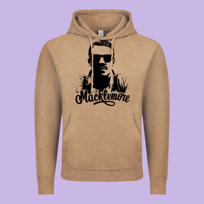 Macklemore Portrait Vintage Hoodie Designed By Artchic
