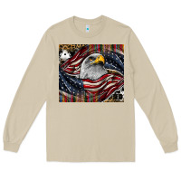 Mushroom American eagle Long Sleeve Tee - CowhideDigitalArt