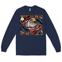 Navy American eagle Long Sleeve Tee - CowhideDigitalArt