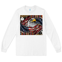 White American eagle Long Sleeve Tee - CowhideDigitalArt