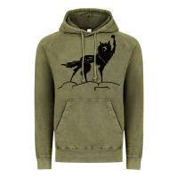 Vintage Olive fantastic mr fox wolf Vintage Hoodie - ArtChic