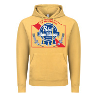 Vintage Mustard pabst blue ribbon 1 Vintage Hoodie - ArtChic