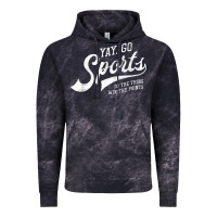 Cloud Black Yay Go Sports Vintage Funny Sports Vintage Hoodie - ArtChic