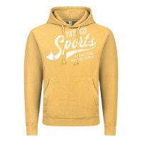 Vintage Mustard Yay Go Sports Vintage Funny Sports Vintage Hoodie - ArtChic