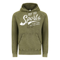 Vintage Olive Yay Go Sports Vintage Funny Sports Vintage Hoodie - ArtChic
