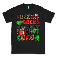 Black fuzzy socks flannel blankets and hot cocoa Classic Tee - OliviaCreatesArt
