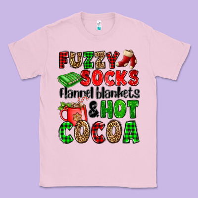 Fuzzy Socks Flannel Blankets And Hot Cocoa Classic Tee Designed By Oliviacreatesart