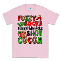 Bubblegum Pink fuzzy socks flannel blankets and hot cocoa Classic Tee - OliviaCreatesArt