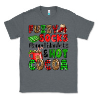 Charcoal Heather fuzzy socks flannel blankets and hot cocoa Classic Tee - OliviaCreatesArt