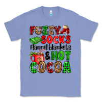 Colony Blue fuzzy socks flannel blankets and hot cocoa Classic Tee - OliviaCreatesArt