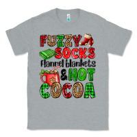 Heather Grey fuzzy socks flannel blankets and hot cocoa Classic Tee - OliviaCreatesArt