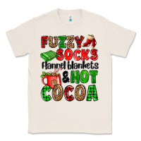 Natural fuzzy socks flannel blankets and hot cocoa Classic Tee - OliviaCreatesArt