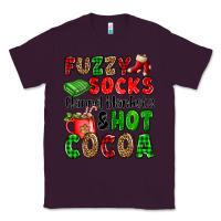 Plum fuzzy socks flannel blankets and hot cocoa Classic Tee - OliviaCreatesArt