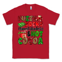 Red fuzzy socks flannel blankets and hot cocoa Classic Tee - OliviaCreatesArt