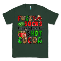 Sports Green fuzzy socks flannel blankets and hot cocoa Classic Tee - OliviaCreatesArt