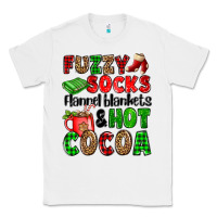 White fuzzy socks flannel blankets and hot cocoa Classic Tee - OliviaCreatesArt