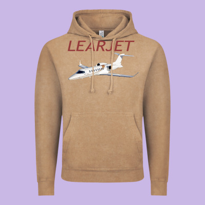 Learjet Airplane Flying Pilot Long Sleeve T Shirt Vintage Hoodie Designed By Artchic