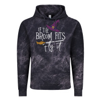 Cloud Black if the broom fit fly it Vintage Hoodie - ArtChic