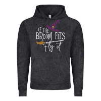 Vintage Black if the broom fit fly it Vintage Hoodie - ArtChic