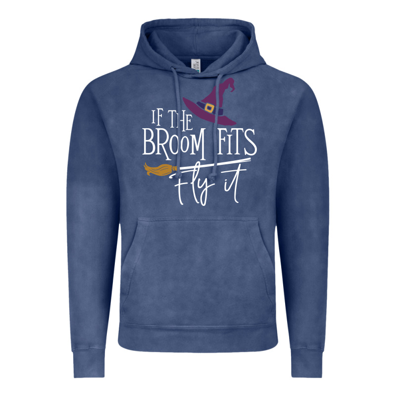 If The Broom Fit Fly It Vintage Hoodie by ArtChic | Teevron