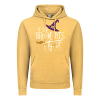 Vintage Mustard if the broom fit fly it Vintage Hoodie - ArtChic