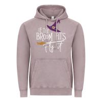 Vintage Zinc if the broom fit fly it Vintage Hoodie - ArtChic