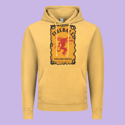 Fireball Cinnamon Whisky Vintage Hoodie Designed By Artchic