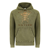 Vintage Olive Shoes nation no shoes nation no shoes nation no shoes nation Vintage Hoodie - ArtChic