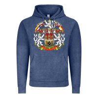 Vintage Denim praha prague czech republic coat of arms ex czechoslovakia t shirt Vintage Hoodie - ArtChic