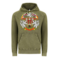 Vintage Olive praha prague czech republic coat of arms ex czechoslovakia t shirt Vintage Hoodie - ArtChic