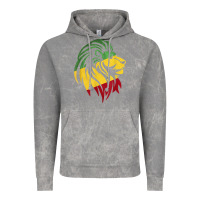 Cloud Rock Lion of Judah Reggae, Rasta, Ethiopia Jamaican Roots Vintage Hoodie - ArtChic