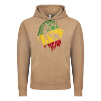 Vintage Coffee Lion of Judah Reggae, Rasta, Ethiopia Jamaican Roots Vintage Hoodie - ArtChic