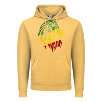 Vintage Mustard Lion of Judah Reggae, Rasta, Ethiopia Jamaican Roots Vintage Hoodie - ArtChic