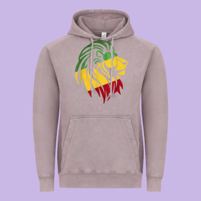 Lion Of Judah Reggae, Rasta, Ethiopia Jamaican Roots Vintage Hoodie Designed By Artchic