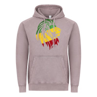 Vintage Zinc Lion of Judah Reggae, Rasta, Ethiopia Jamaican Roots Vintage Hoodie - ArtChic