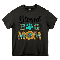 Asphalt Blessed dog mom Heavy Core Tee - RanaPortraitStore