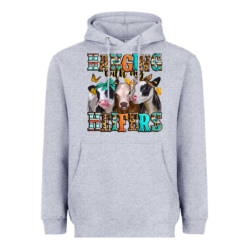 Hanging With My Heifers Heavyweight Hoodie by Jasminsmagicworld | Teevron