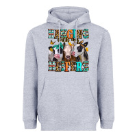 Heather Grey hanging with my heifers Heavyweight Hoodie - Jasminsmagicworld