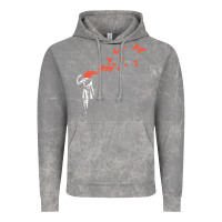 Cloud Rock banksy headshot butterfly Vintage Hoodie - ArtChic