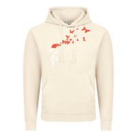 Vintage Artic banksy headshot butterfly Vintage Hoodie - ArtChic