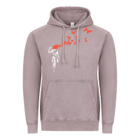 Vintage Zinc banksy headshot butterfly Vintage Hoodie - ArtChic