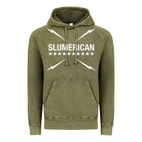Vintage Olive slumerican Vintage Hoodie - ArtChic