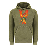 Vintage Olive X-Men Jean Grey Phoenix Cosmic Flames Vintage Hoodie - ArtChic
