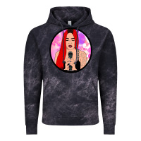 Cloud Black red hair girl singing Vintage Hoodie - ArtChic
